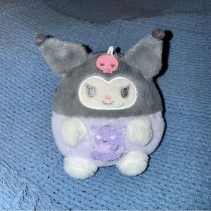 Sanrio Kuromi Plushy Pouch with zipper at top, no tags or packaging.